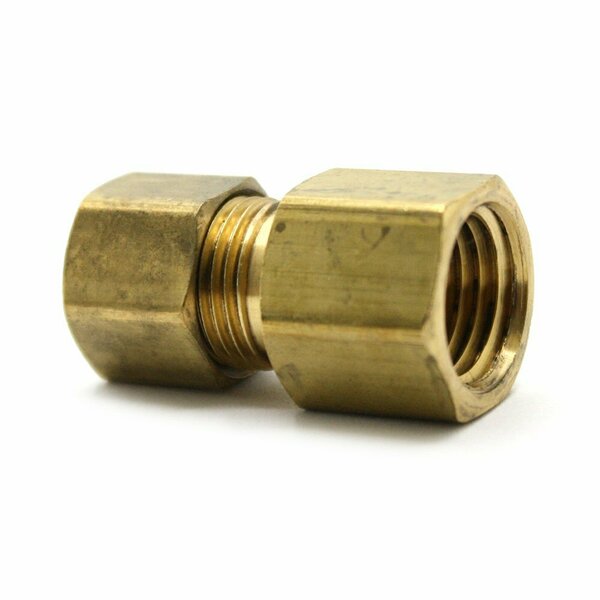 Thrifco Plumbing #66 5/16 Inch x 1/4 Inch Lead-Free Brass Compression FIP Adapte 4401351